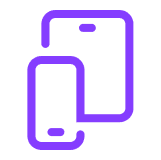Tablet and phone icons