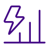 Icon depicting an energy usage line chart