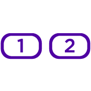 purple one and two button icons