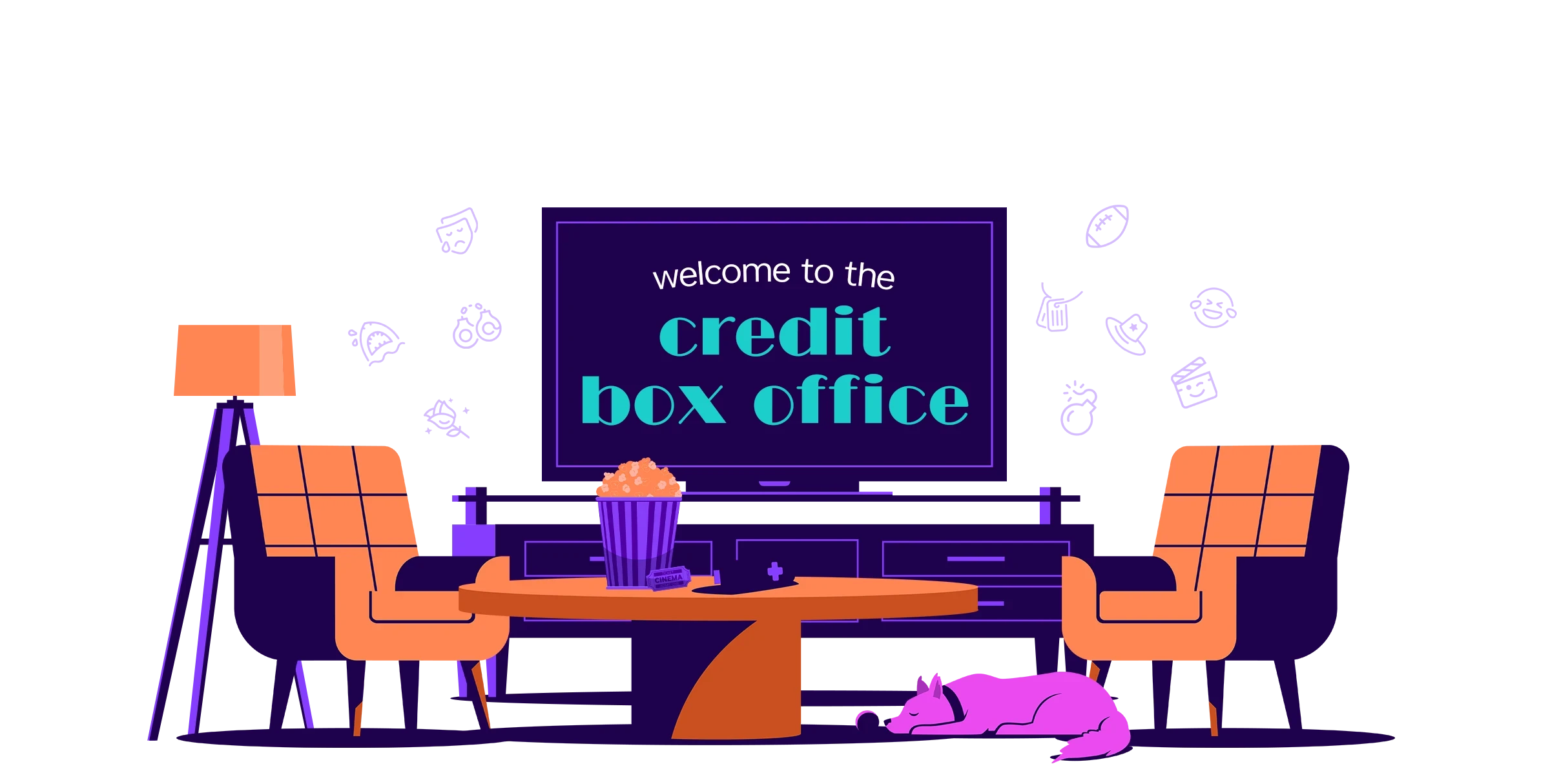 Family in living room watching Roku TV