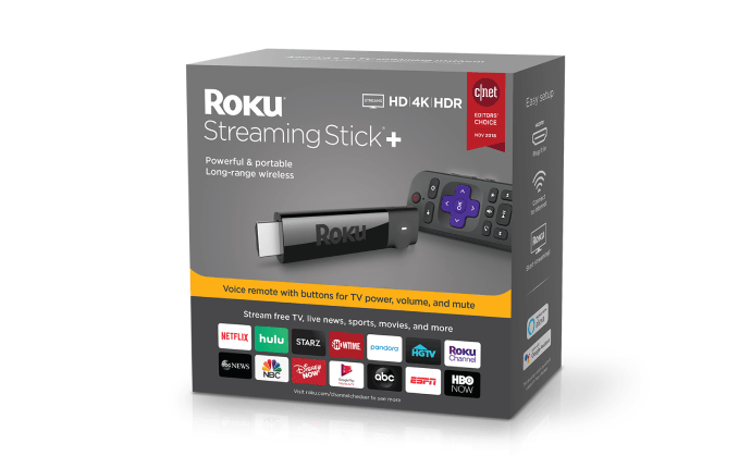 Roku® Streaming Stick®+ Packaging