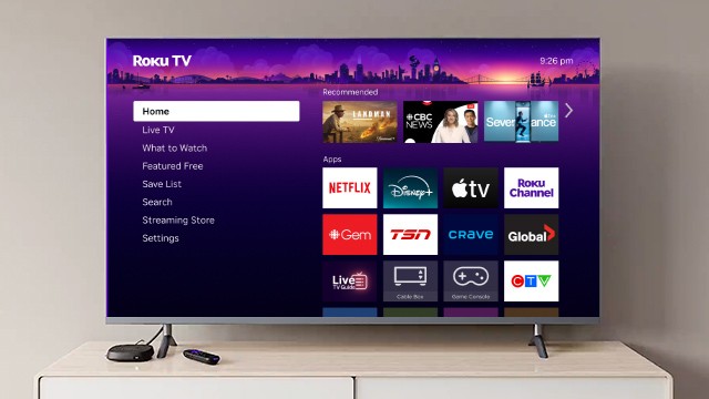 Roku TV with stand