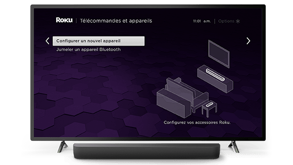 IU du Roku montrant à quel point c'est facile de configurer un appareil audio