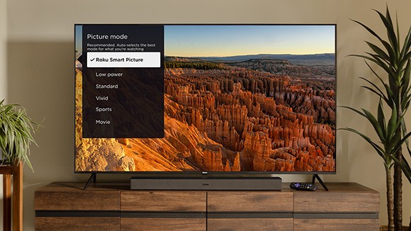 Roku Smart Picture feature being enabled on a Roku TV
