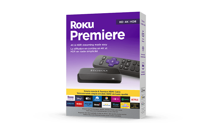 Adaptador Smart Tv Roku Premiere 3920R 4K/HDR/HD - Negro