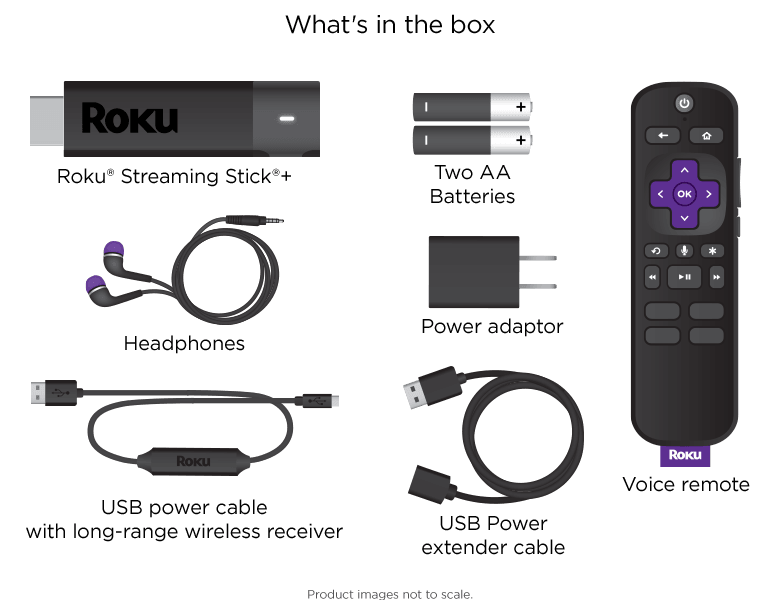 Roku® Streaming Stick®+ Headphone Edition Powerful and portable Roku