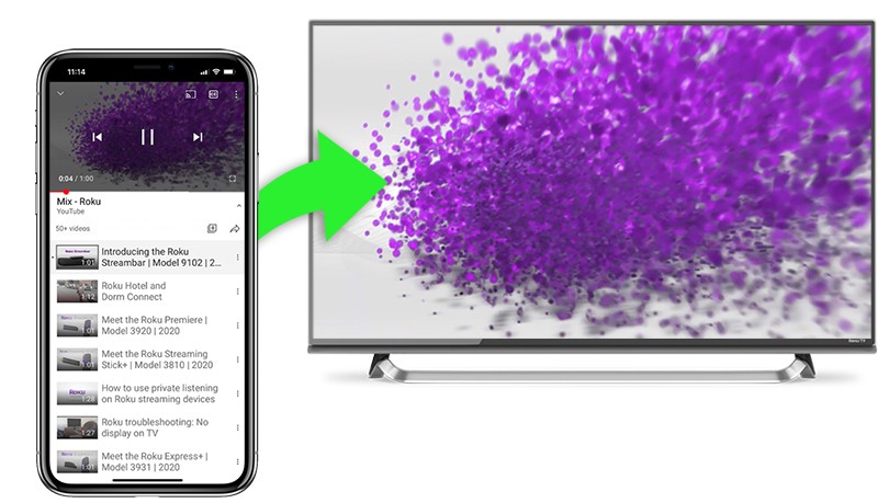 note 8 screen mirror roku