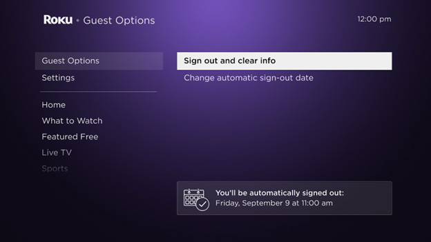 Guest Mode welcome screen with Select Checkout date highlighted