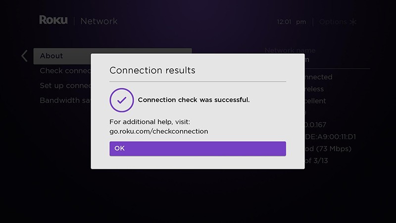 How to check the connection to your home network and the internet