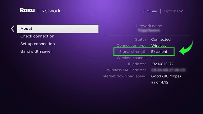 How to the Wi-Fi or wireless internet connection to your Roku streaming device |