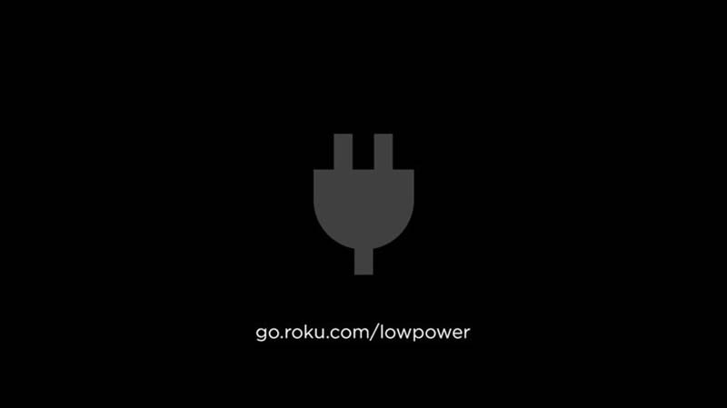 Roku USB low power warning screen