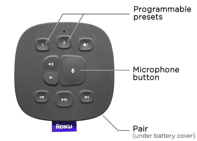roku touch tabletop remote