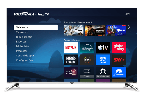 Britânia Roku TV 4K (BTV55G7PR2CGB)