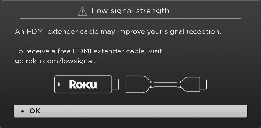 Roku Low Signal Strength