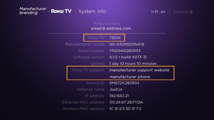 how to find mac address for hisense tv