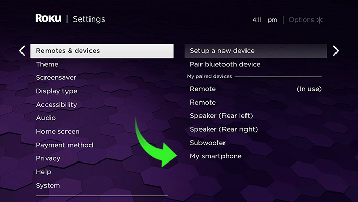 how to connect roku device to bluetooth speaker